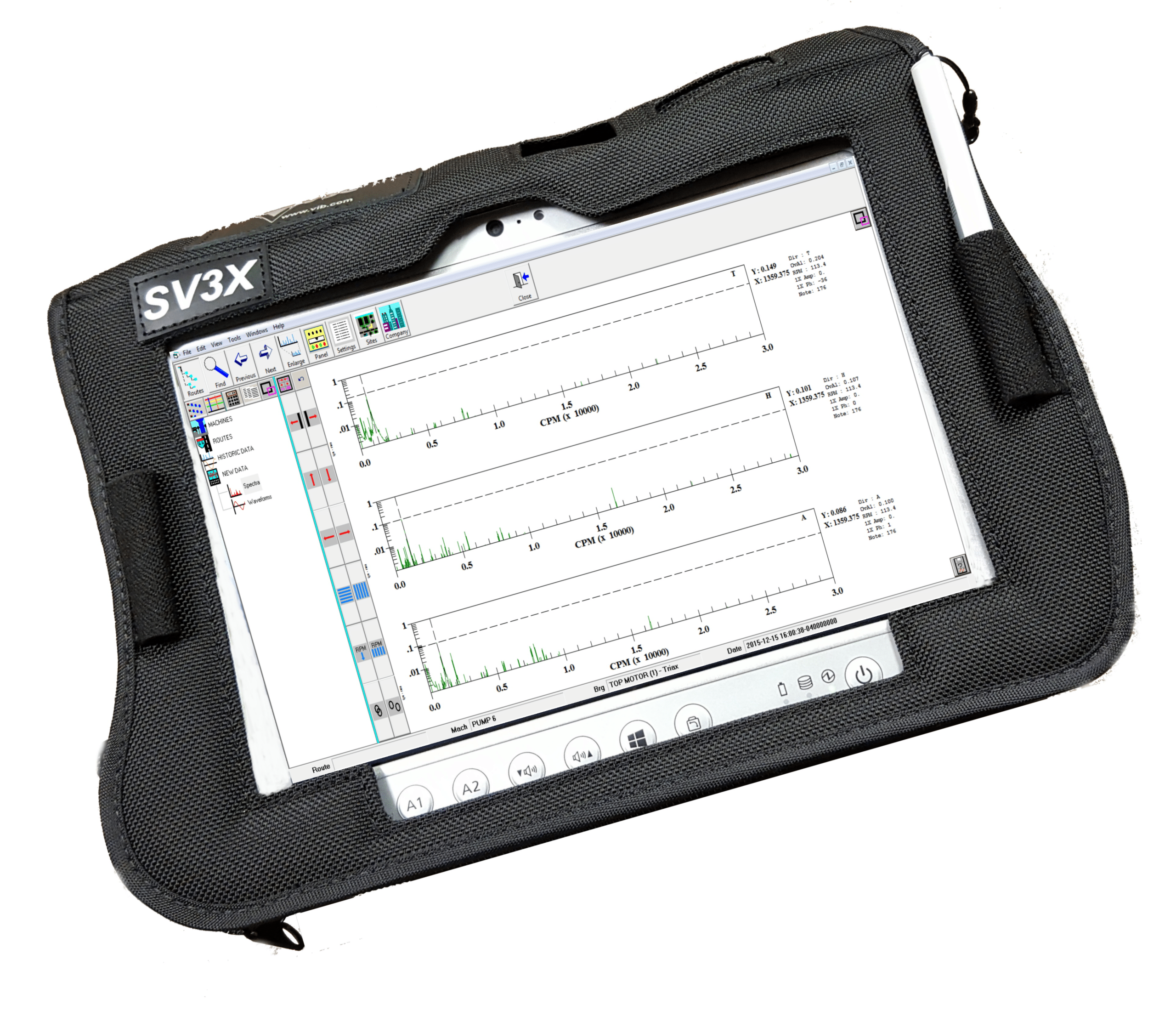 I & E Data Collection Extension Pole, Vibration Monitoring